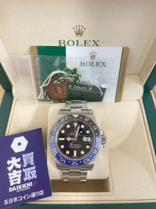 ROLEX(ロレックス)のGMTマスターII“バットマン”をお買取
