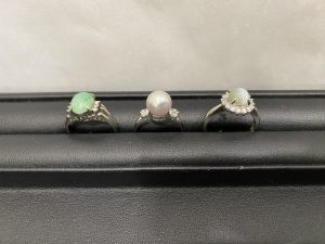 色石 プラチナ pt900 リング 貴金属