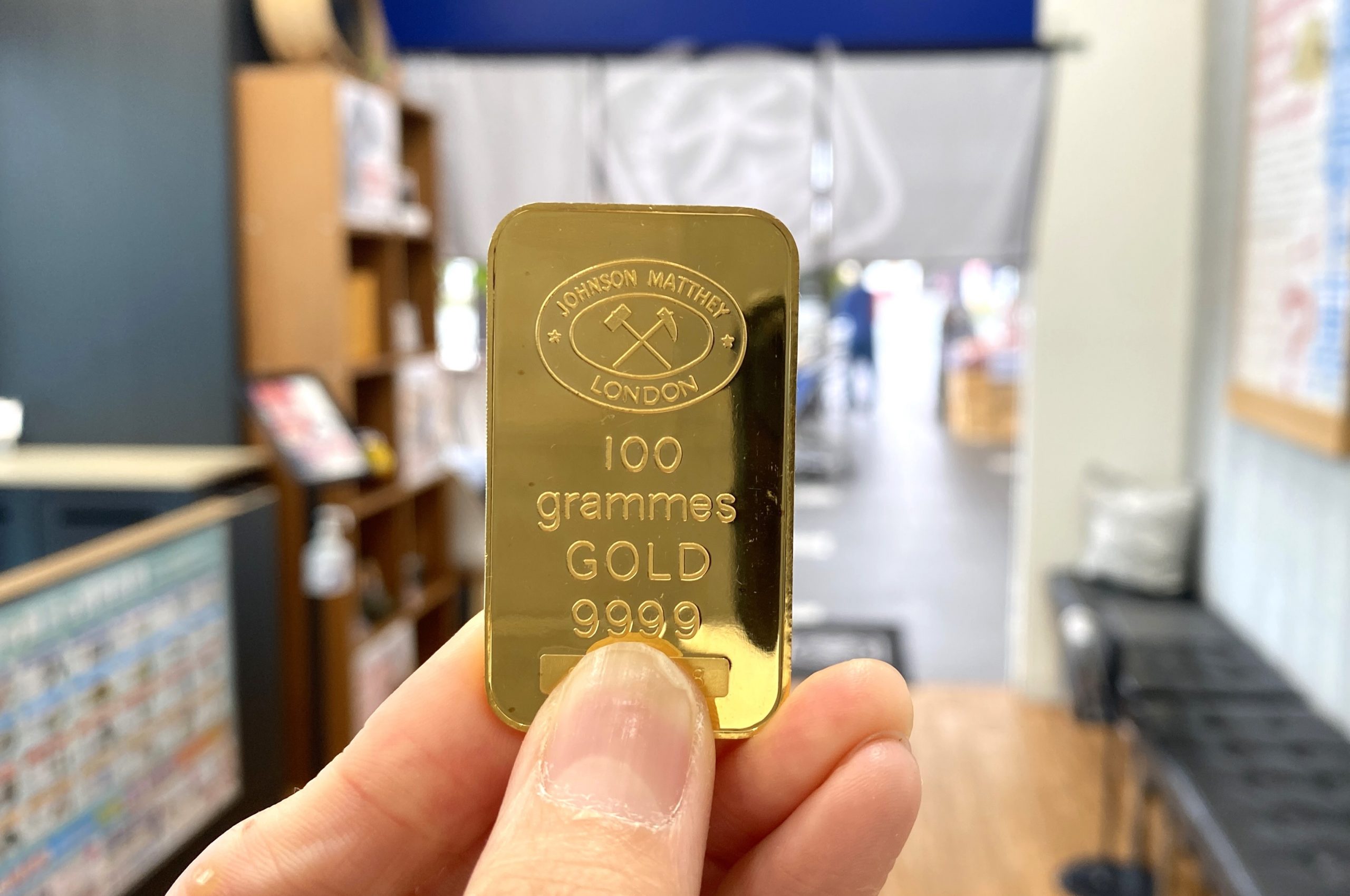 ジョンソン・マッセイの金のインゴット