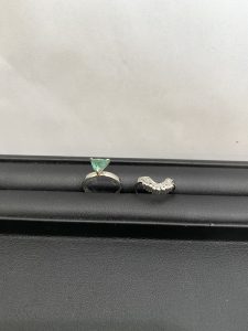 色石 プラチナ pt900 リング 貴金属