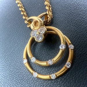 K18 ダイヤ ネックレス