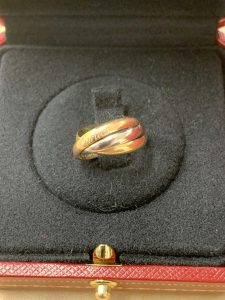 Cartier（カルティエ）のトリニティリング。