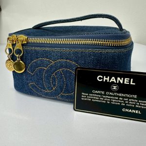 シャネル デニムポーチ