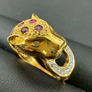 K18 リング カルティエ風