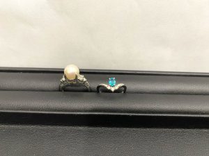 色石 プラチナ pt900 リング 貴金属