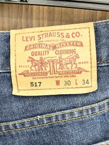 「Levi's(リーバイス)の517」レザーパッチ