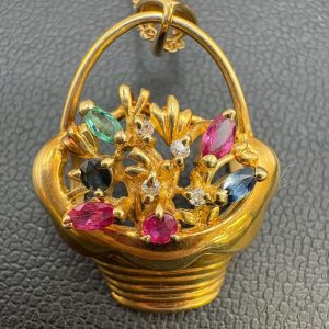 K18 色石 ネックレス