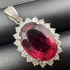 Pt900 トルマリン トップ