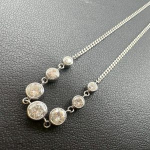 Pt900 ダイヤ ネックレス