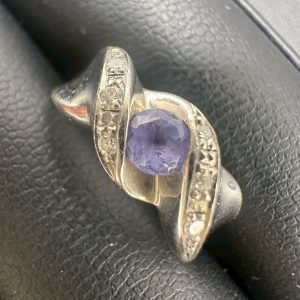 pt850 タンザナイト ダイヤリング