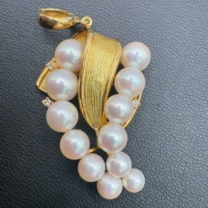 Ｋ18　パール ダイヤ トップ