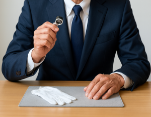 1点1点、丁寧に拝見します