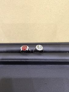 色石 プラチナ pt900 リング 貴金属