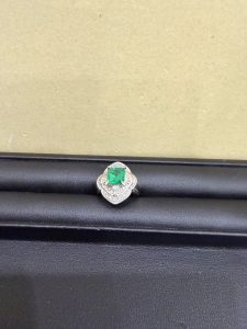 色石 プラチナ pt900 リング 貴金属