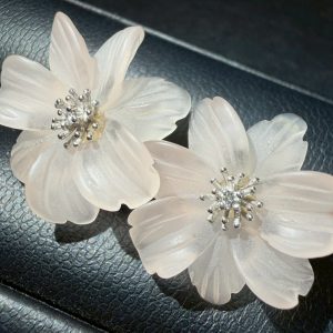 K14 WGダイヤイヤリング