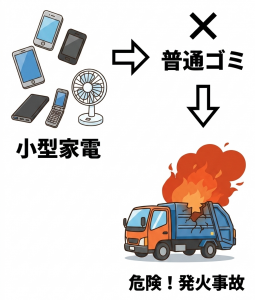 不燃ゴミや可燃ゴミに出すのはNG