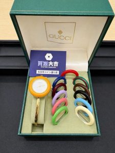 グッチのチェンジベゼル腕時計を買取した写真｜買取大吉五日市コイン通り店