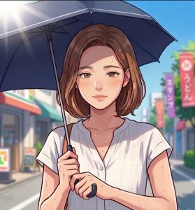 夏本番の暑さ