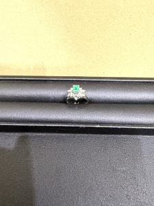 色石 プラチナ pt900 リング 貴金属