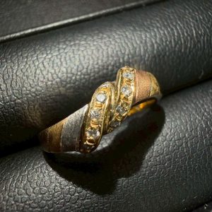 K18 PT900 ダイヤリング