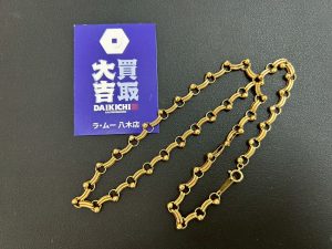 【高価買取】K18（18金）イエローゴールド デザインネックレス - 広島市安佐南区八木の買取大吉 ラ・ムー八木店