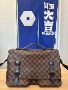 広島市五日市の買取専門店で高価買取したルイ・ヴィトン（LOUIS VUITTON）ダミエ・エベヌのショルダーバッグ「ブロードウェイ」