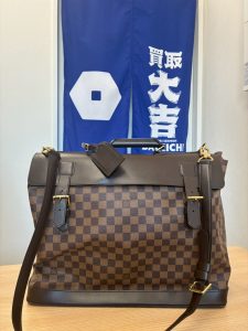 広島市五日市の買取専門店で高価買取したルイ・ヴィトン（LOUIS VUITTON）ダミエ・エベヌの2WAYバッグ「ウエストエンドPM」