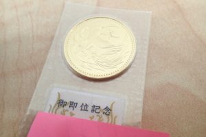 御即位10万円金貨をお買取いたしました♪日本の金貨を売るなら大吉ゆめタウン八代店へ！