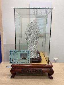 広島市五日市の買取大吉五日市中央店が無料出張査定でお買取りした証明書付きの水晶の不動明王像