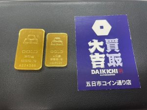 純金インゴット20g・10gの買取実績|買取大吉五日市コイン通り店