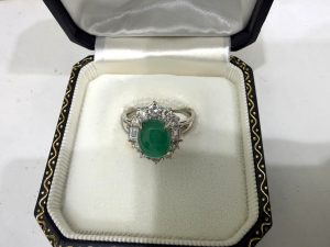 色石 プラチナ pt900 リング 貴金属