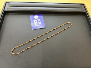 【出張買取】金のスクリューチェーンネックレス - 広島市安佐南区の買取大吉 ラ・ムー八木店