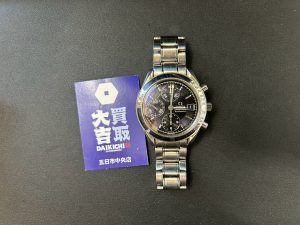 出張買取対応】広島市五日市の買取大吉五日市中央店が高価買取した使用感や小傷のあるオメガ（OMEGA）スピードマスターの腕時計