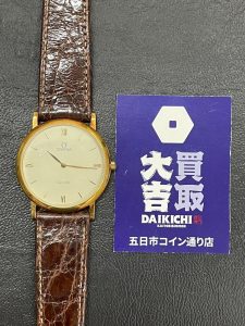 買取大吉五日市コイン通り店で買取したOMEGAデ・ヴィルの革ベルト腕時計