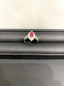 色石 プラチナ pt900 リング 貴金属