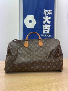 【無料出張買取】広島市五日市の買取大吉五日市中央店が高価買取した折りジワのあるルイ・ヴィトン（LOUIS VUITTON）モノグラムのボストンバッグ