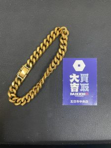 【無料出張買取】広島市五日市の買取大吉五日市中央店が高価買取した重量のある18金(K18)の喜平チェーンブレスレット