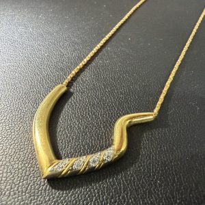 K18 ダイヤモンドネックレス