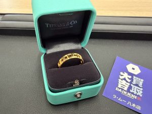 【高価買取】ティファニー(Tiffany & Co.)のゴールドリング - 広島市安佐南区・安佐北区対応の買取大吉 ラ・ムー八木店