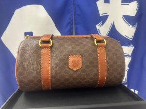 【無料出張買取】広島市五日市の買取大吉五日市中央店が高価買取したオールドセリーヌ(CELINE)マカダム柄の筒型ハンドバッグ
