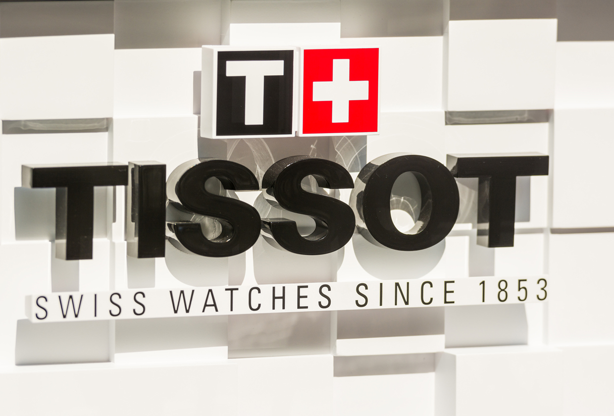 BUCHAREST, ROMANIA - JULY 10, 2014: Tissot Watches Shop Window D
